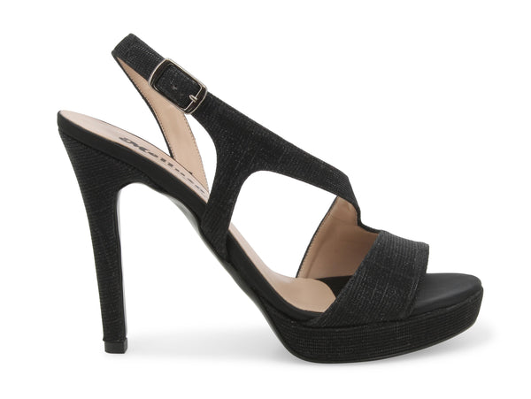 Melluso Donna Sandali Eleganti in Tessuto Nero J616D-229744